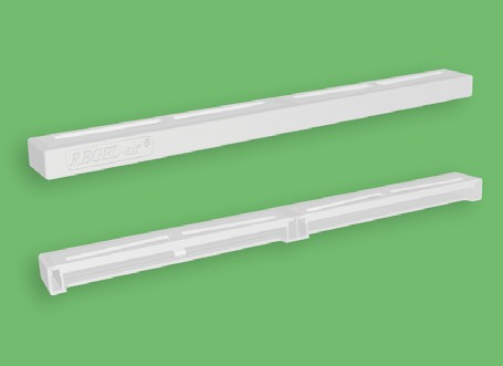 Regel-air® FFL-quick sponningventilator — slank profiel voor opbouwmontage op de bovendorpel.